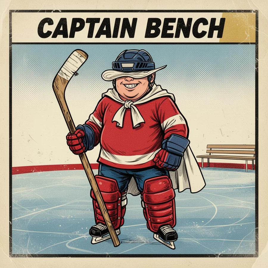 Captain Bench, the 5th Liner mascot trading card